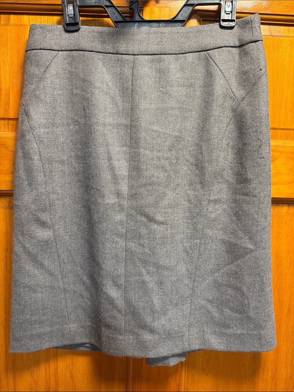 LOFT Taupe A-Line Work Skirt